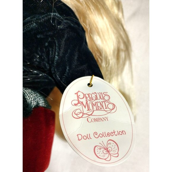 Vintage Precious Moments Gabrielle Christmas Stocking Doll 2001 Box Tags 15" - Picture 6 of 10
